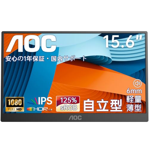 AOC 15.6インチ フルHD IPSモニター 517bUQl+4KL.jpg